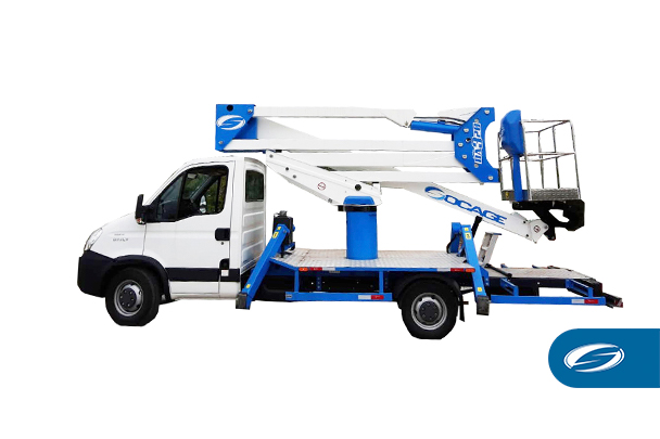 Double articulated aerial platform telescopic boom DA320 ForSte 